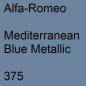 Preview: Alfa-Romeo, Mediterranean Blue Metallic, 375.